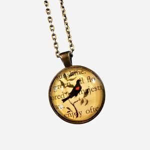 Charming Bird Pendant Necklace in Gold